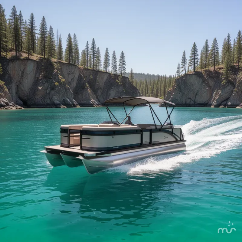 Slide: The Image of Qwest Lanai TriToon 8522 150HP 2025 - 2