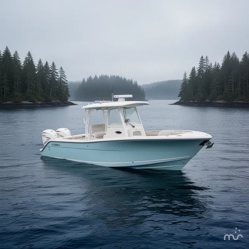 Slide: The Image of Cobia 320 Center Console 2026 - 2