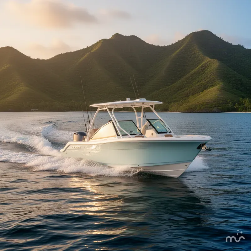 Slide: The Image of Cobia 240 Dual Console 2026 - 2