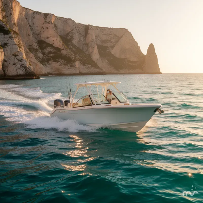 Slide: The Image of Cobia 240 Dual Console 2026 - 2