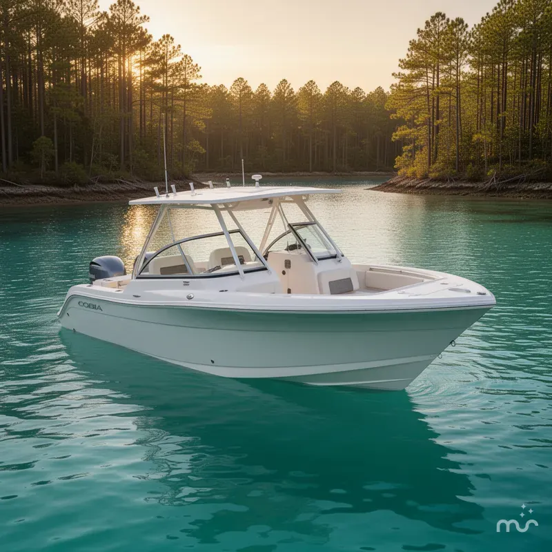 Slide: The Image of Cobia 220 Dual Console 2026 - 2