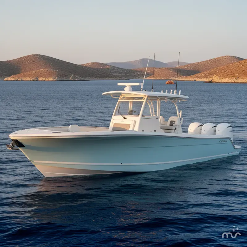 Slide: The Image of Cobia 350 Center Console 2026 - 2