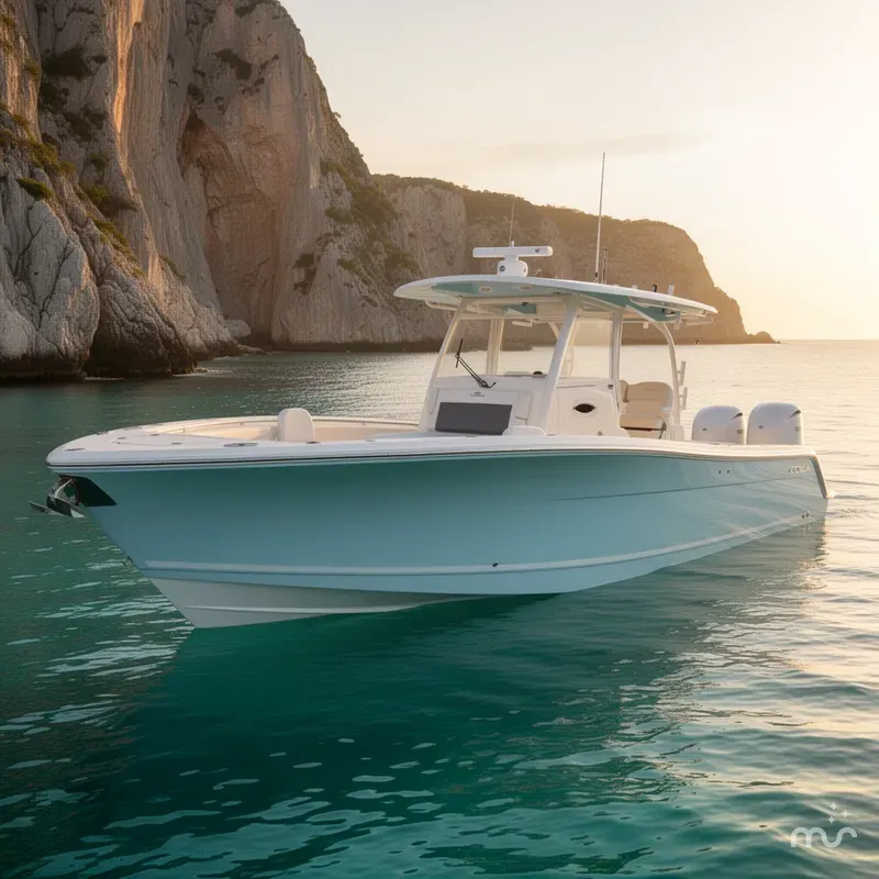 Slide: The Image of Cobia 350 Center Console 2026 - 2