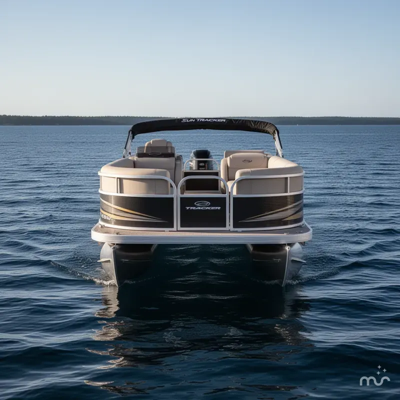 Slide: The Image of Sun Tracker Party Barge 16 DLX 2025 - 1