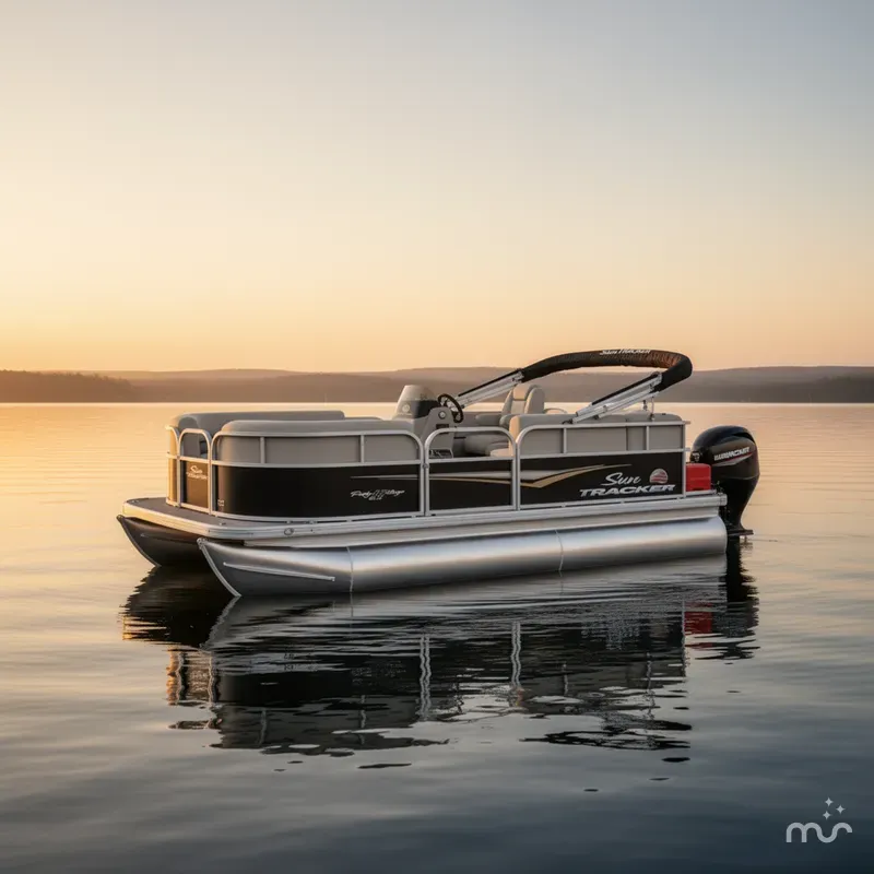 Slide: The Image of Sun Tracker Party Barge 16 DLX 2025 - 2