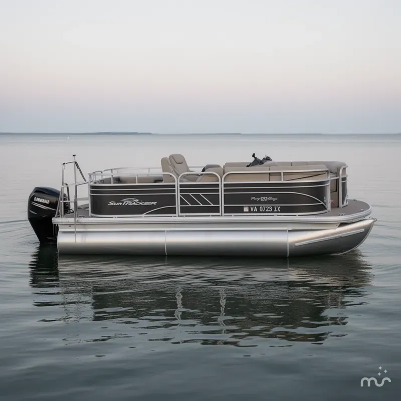 Slide: The Image of Sun Tracker Party Barge 20 DLX 2023 - 0