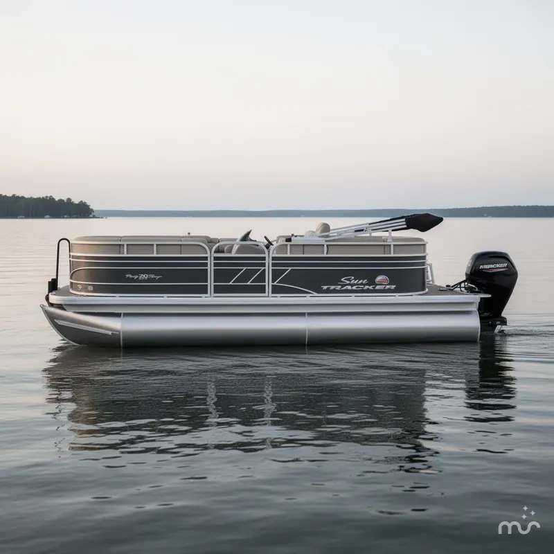 Slide: The Image of Sun Tracker Party Barge 20 DLX 2023 - 1