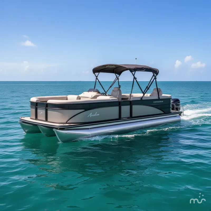 Slide: The Image of Avalon Catalina Platinum Quad Lounger - 25' 2020 - 2