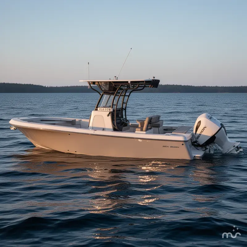 Slide: The Image of Sea Born LX26 Center Console 2025 - 2