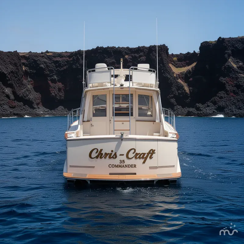 Slide: The Image of Chris-Craft 35 Commander 1970 - 3