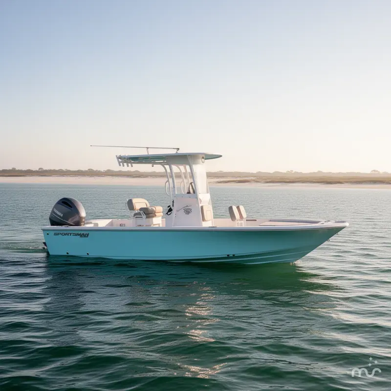 Slide: The Image of Sportsman Masters 227 Bay Boat 2023 - 2