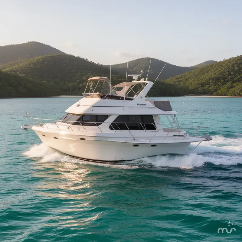 Slide: The Image of Carver Yachts 450 Voyager Pilothouse 1999 - 1