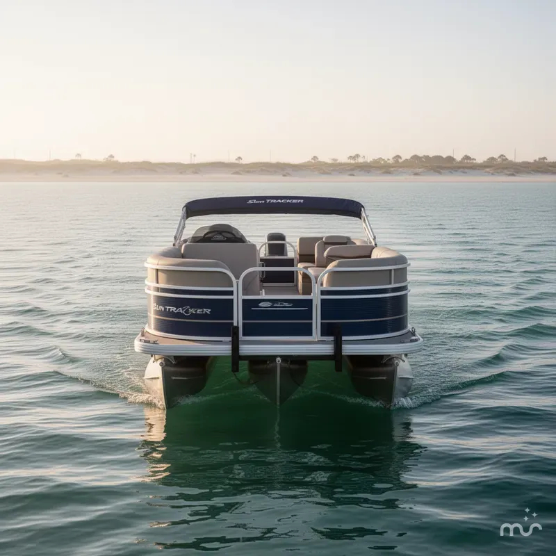 Slide: The Image of Sun Tracker Party Barge 18 DLX 2020 - 1