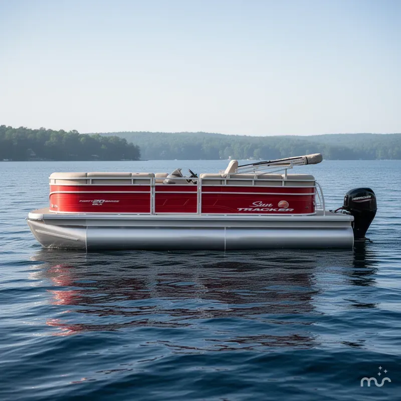 Slide: The Image of Sun Tracker Party Barge 20 DLX 2025 - 1