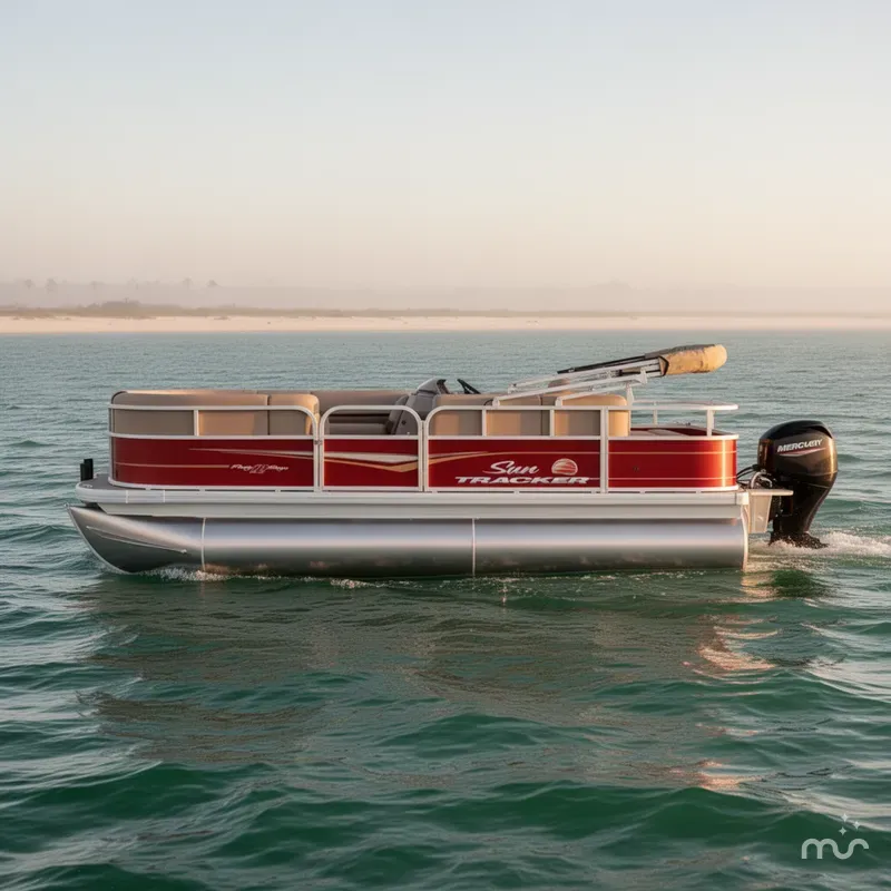 Slide: The Image of Sun Tracker Party Barge 18 DLX 2025 - 0