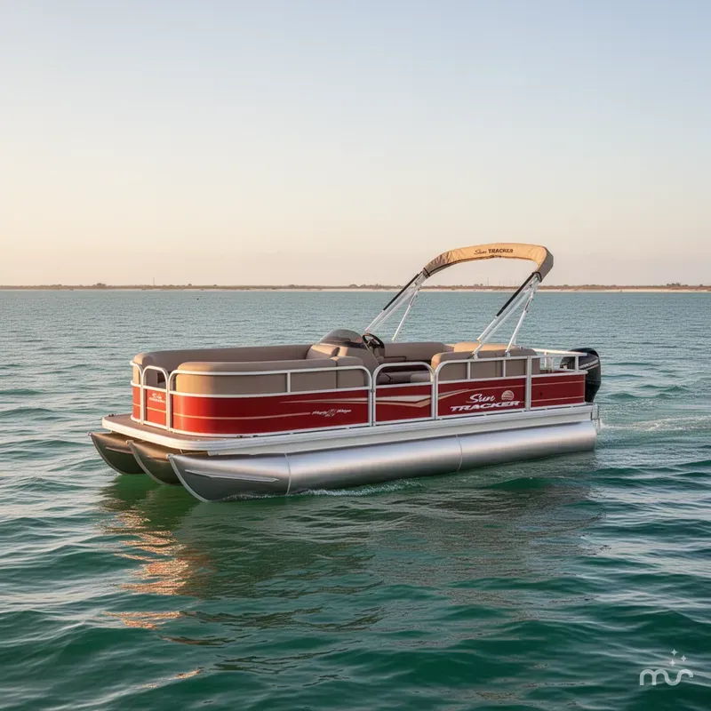 Slide: The Image of Sun Tracker Party Barge 18 DLX 2025 - 2