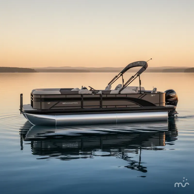 Slide: The Image of Bennington 22 S Stern Fishing 2025 - 1