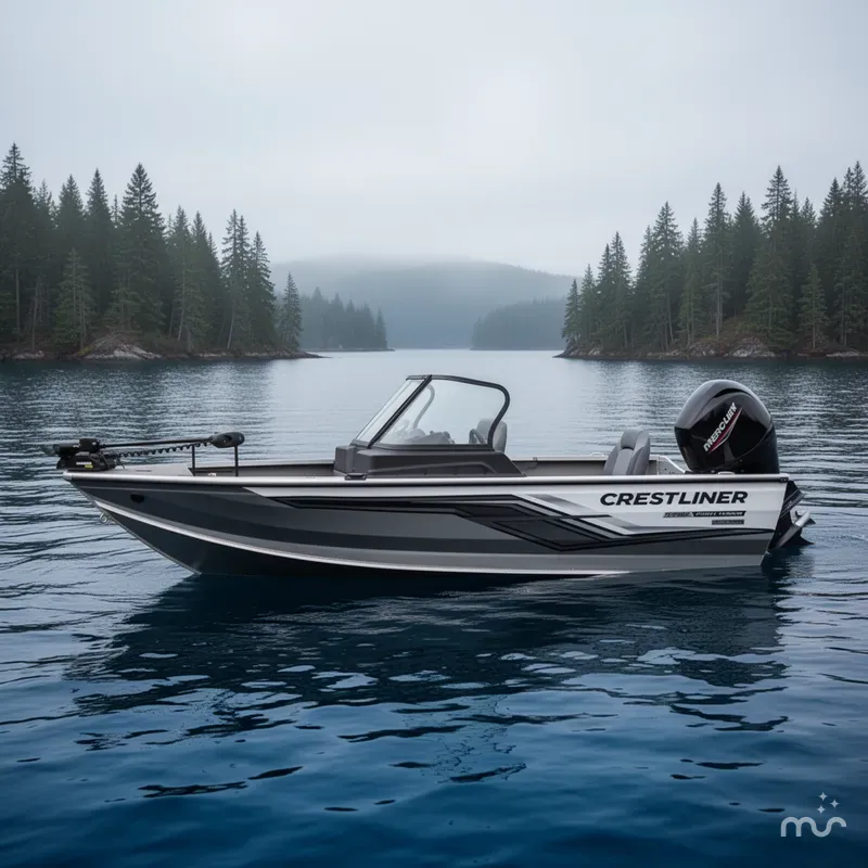 Slide: The Image of Crestliner 1750 Fish Hawk WT 2025 - 2
