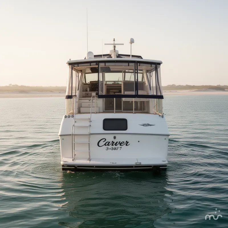 Slide: The Image of Carver 3807 Aft Cabin Motoryacht 1988 - 3