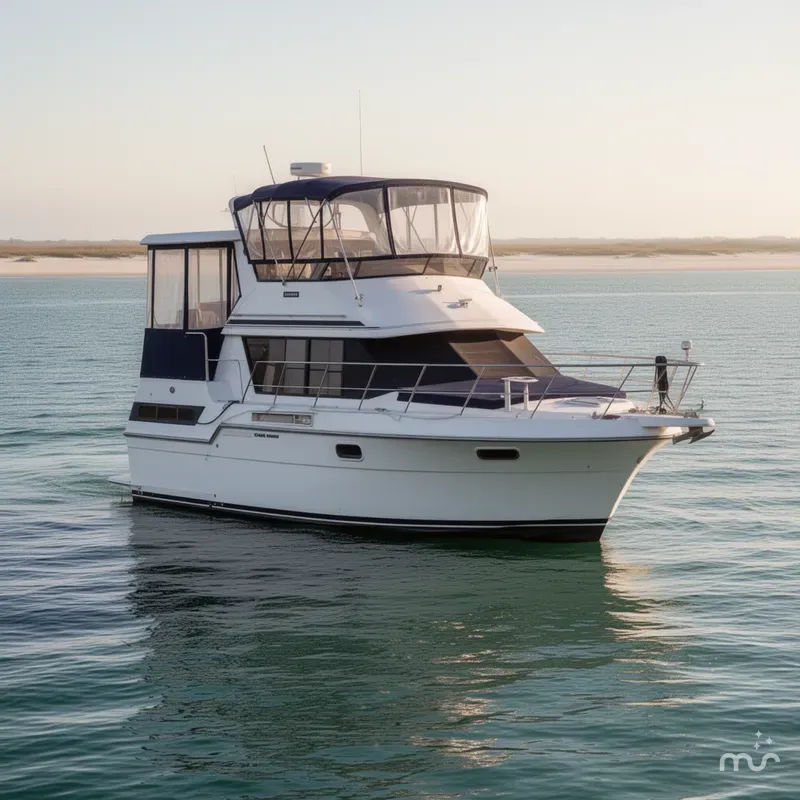 Slide: The Image of Carver 3807 Aft Cabin Motoryacht 1988 - 4