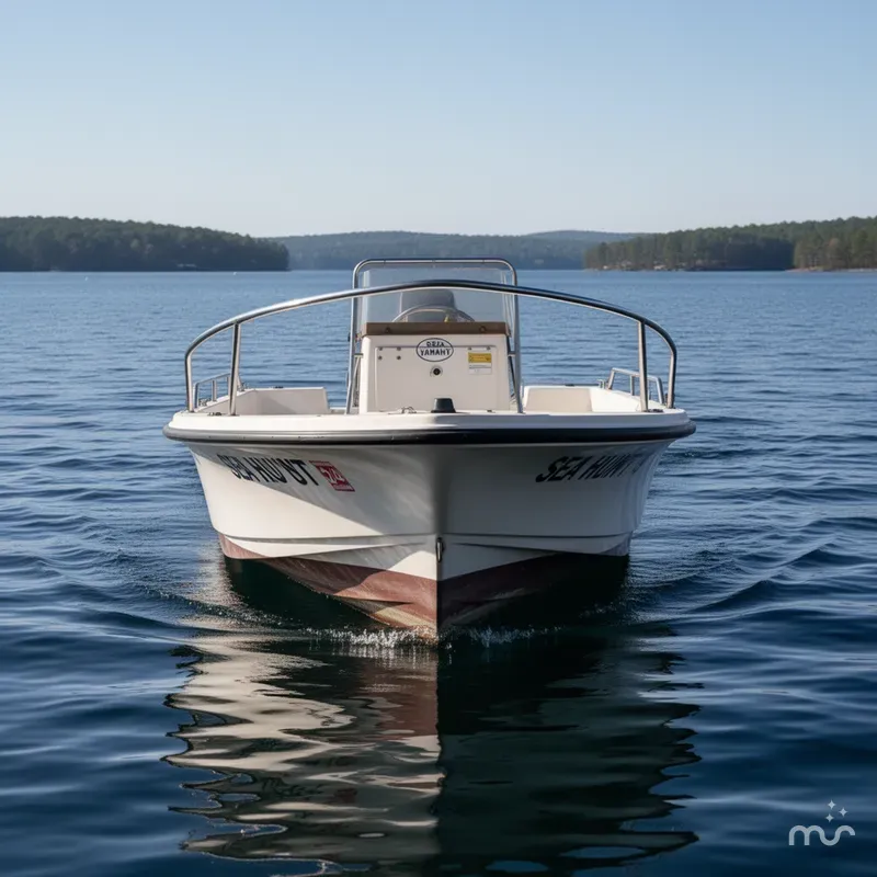 Slide: The Image of Sea Hunt Sea Hunt 15' Fiberglass Center Console, Yamaha 50Hp 4-stroke & Trailer 1996 - 1