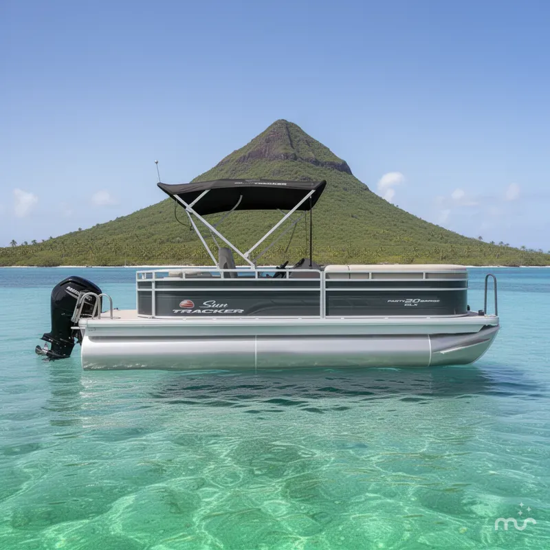 Slide: The Image of Sun Tracker Party Barge 20 DLX 2025 - 2