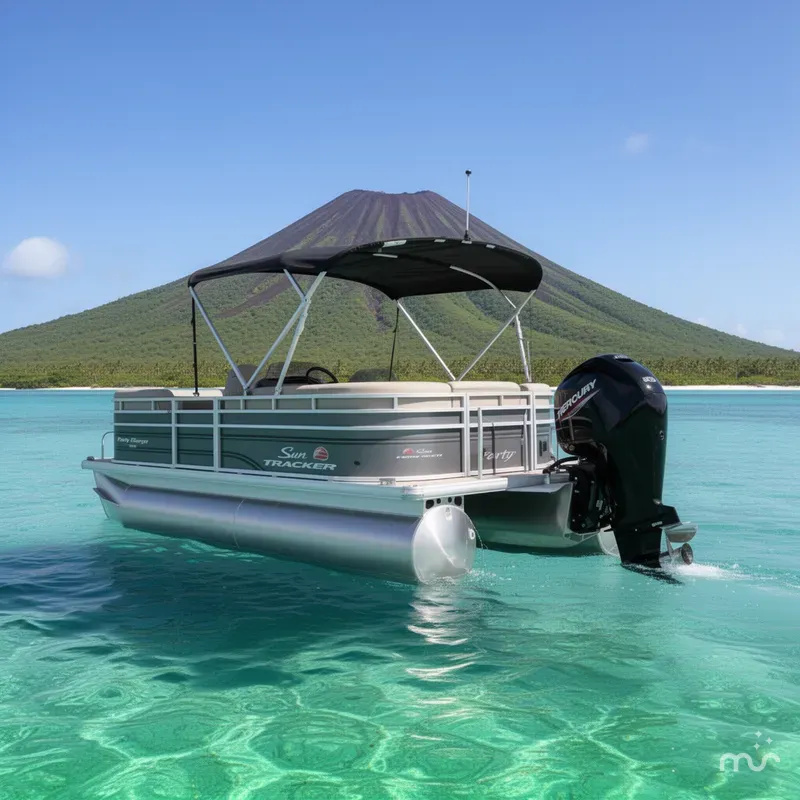Slide: The Image of Sun Tracker Party Barge 20 DLX 2025 - 3