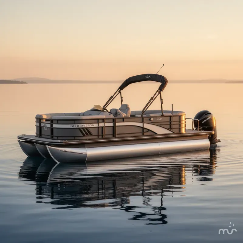 Slide: The Image of Bennington 23LSR SPS Tri-Toon Pontoon 2025 - 2