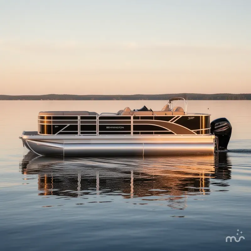Slide: The Image of Bennington 22SF Tri-Toon Pontoon 2025 - 2