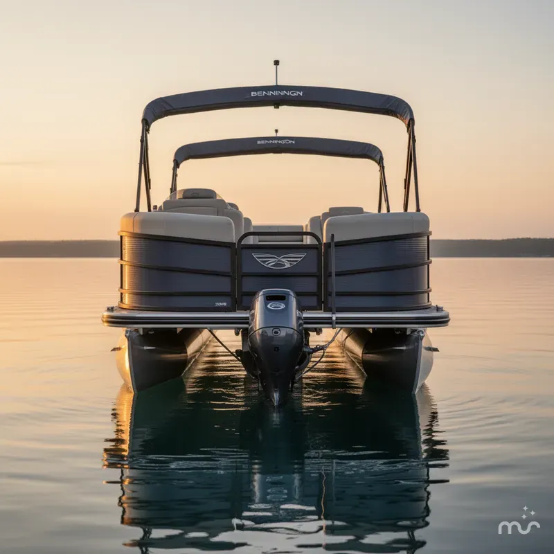 Slide: The Image of Bennington 22MFB Tri-Toon Pontoon 2025 - 2