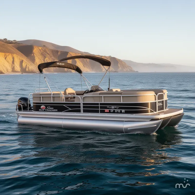 Slide: The Image of Sun Tracker Party Barge 22 DLX 2018 - 0
