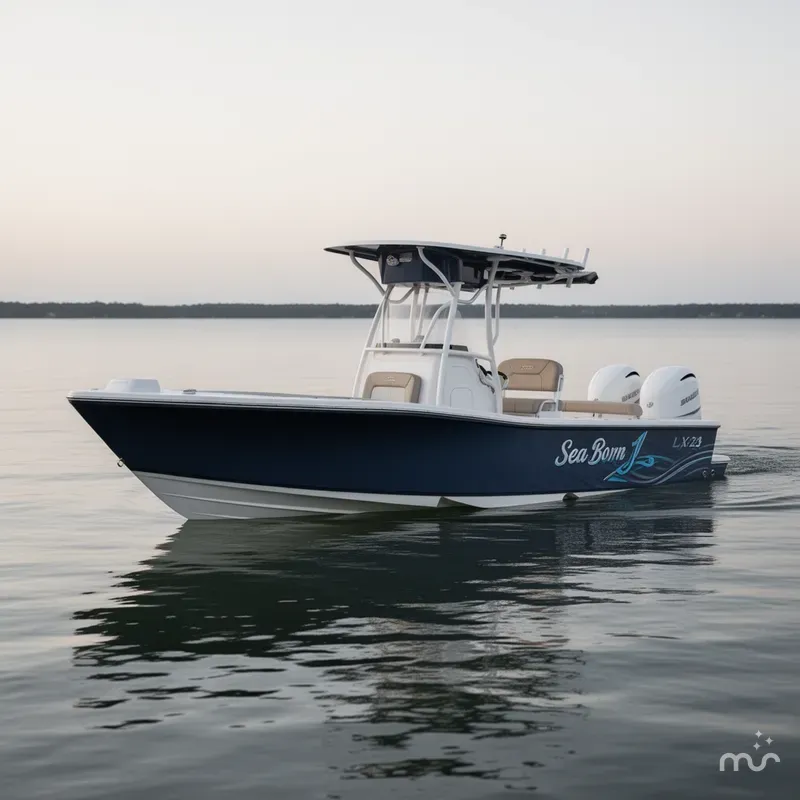 Slide: The Image of Sea Born LX24 Center Console 2024 - 2