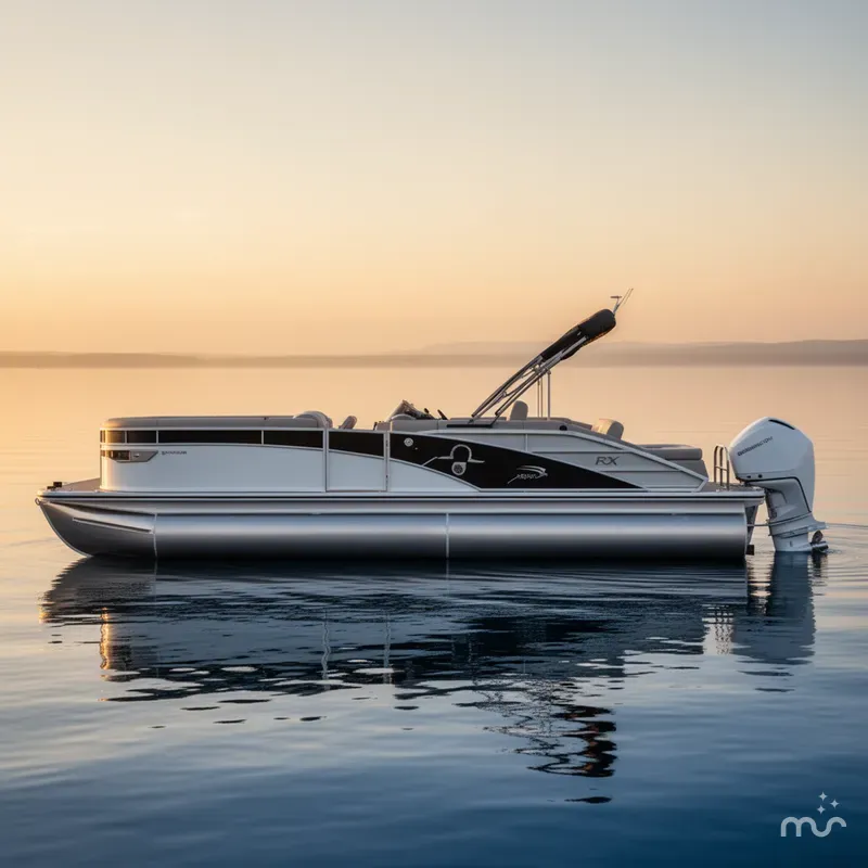 Slide: The Image of Bennington 25RX Swingback ESP Tri-Toon Pontoon 2024 - 1