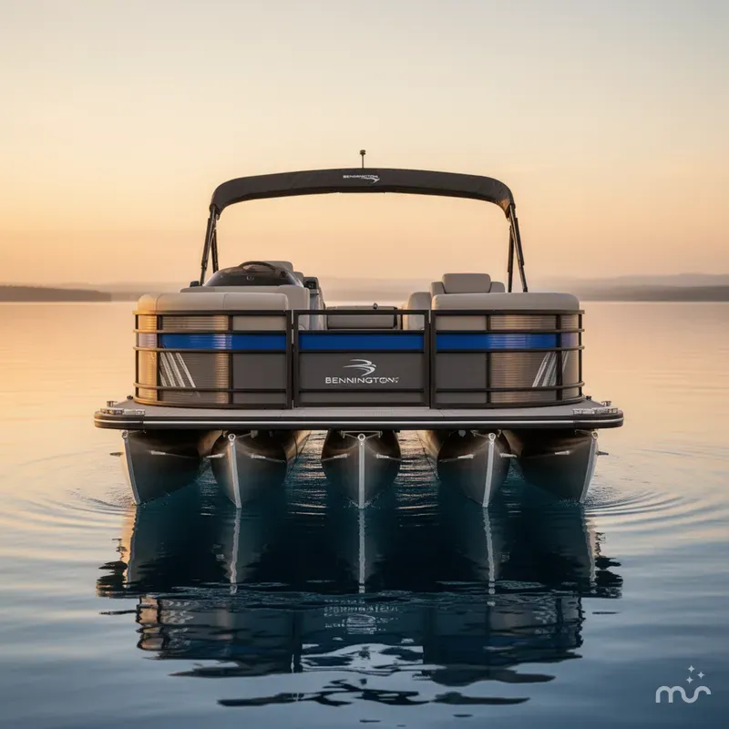 Slide: The Image of Bennington 23 LSAPG Tri-Toon Pontoon 2024 - 2