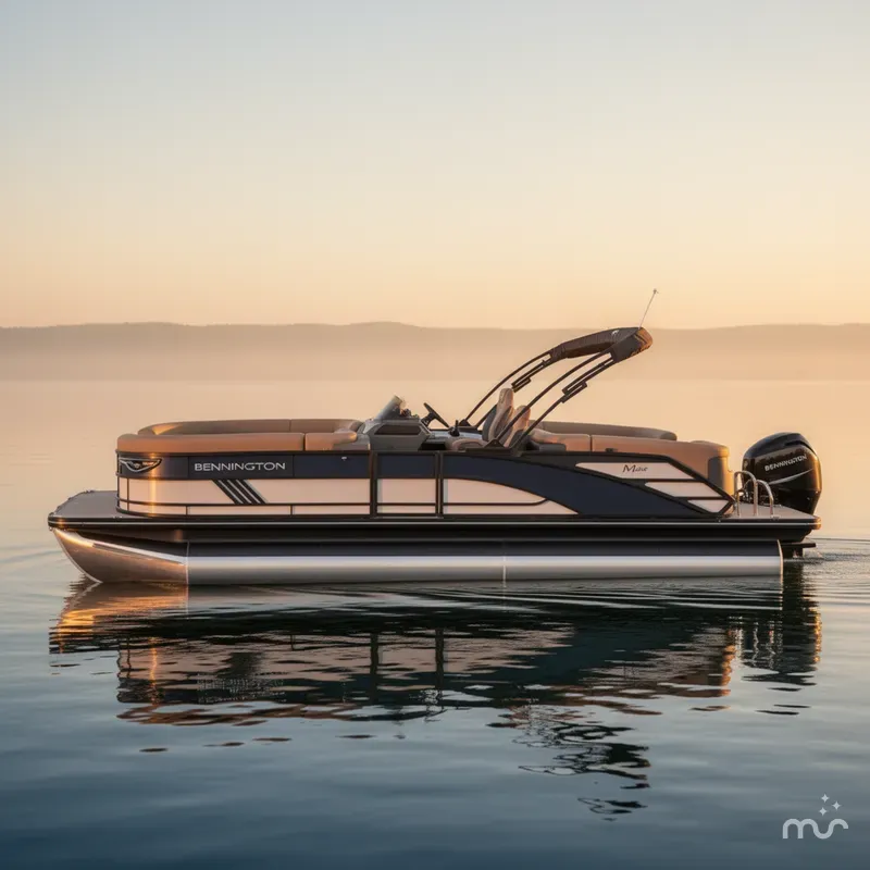 Slide: The Image of Bennington 24MFB Luxe Tri-Toon Pontoon 2025 - 0
