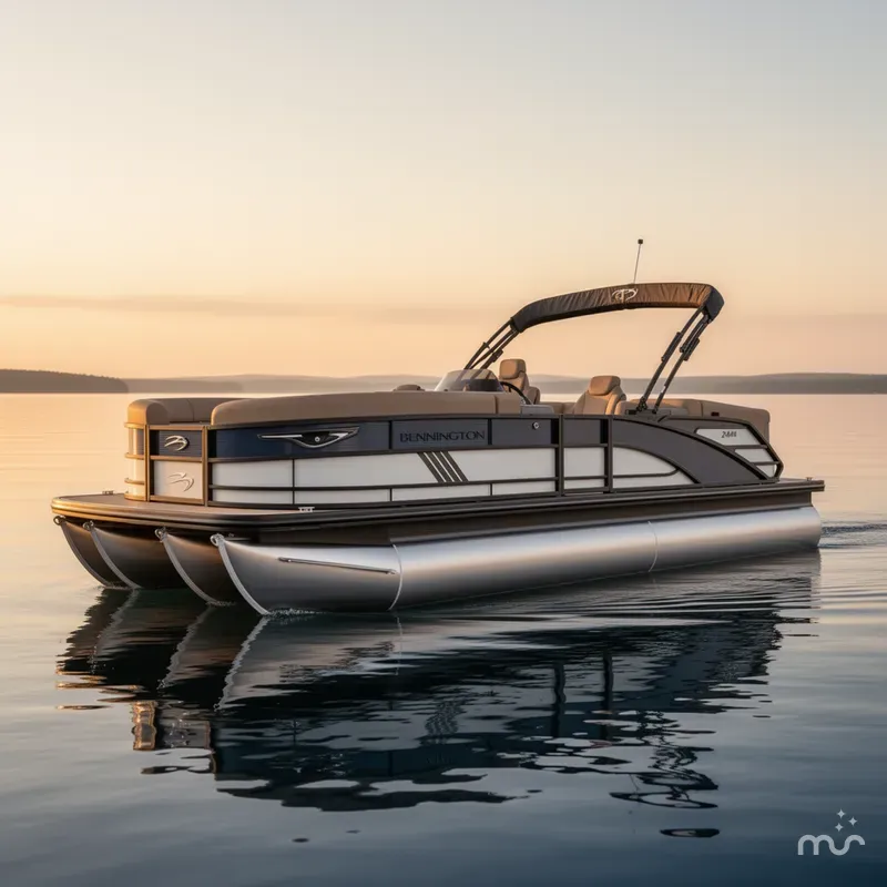 Slide: The Image of Bennington 24MFB Luxe Tri-Toon Pontoon 2025 - 1