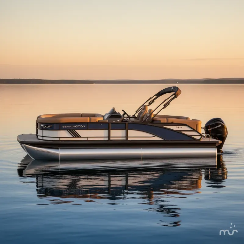 Slide: The Image of Bennington 24MFB Luxe Tri-Toon Pontoon 2025 - 2