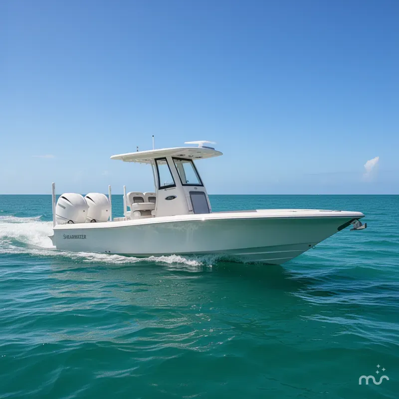 Slide: The Image of Shearwater 270 SS Open Carolina 2025 - 2