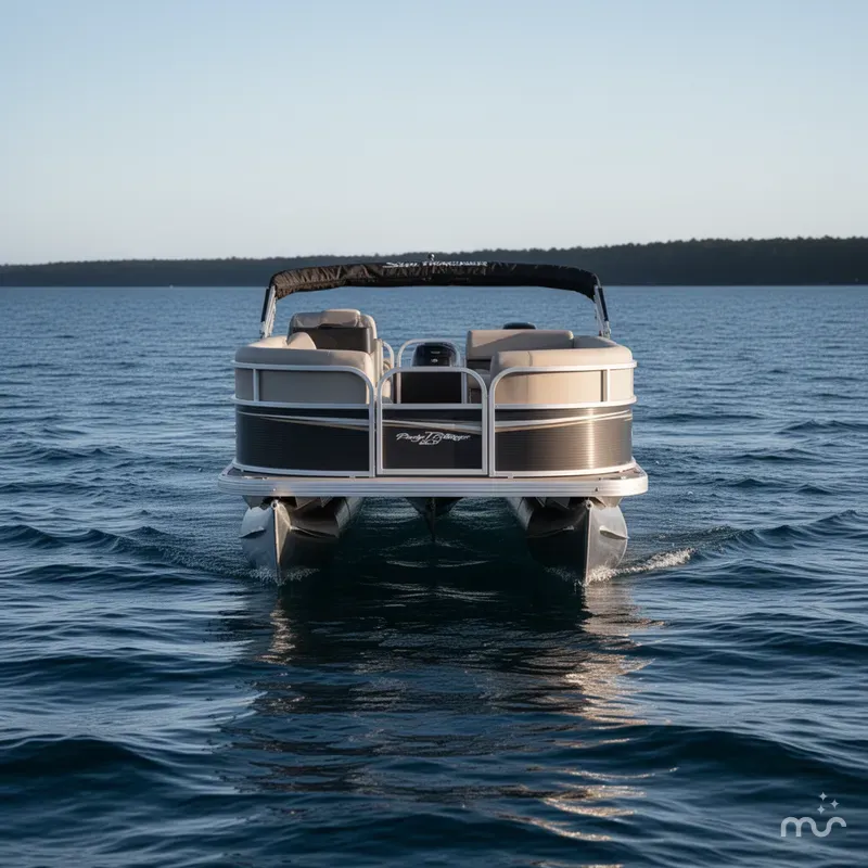 Slide: The Image of Sun Tracker Party Barge 16 DLX 2025 - 1