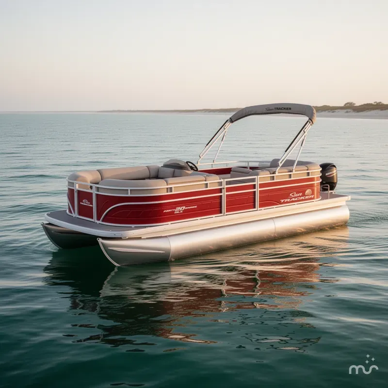 Slide: The Image of Sun Tracker Party Barge 20 DLX 2025 - 2