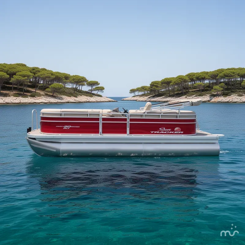 Slide: The Image of Sun Tracker Party Barge 20 DLX 2025 - 2