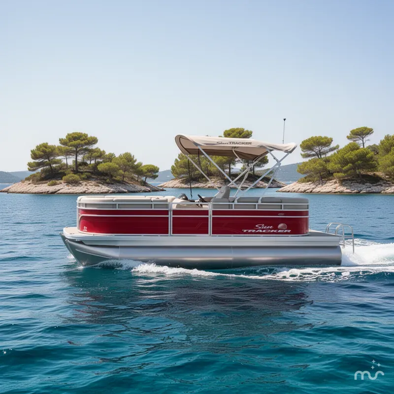Slide: The Image of Sun Tracker Party Barge 20 DLX 2025 - 4