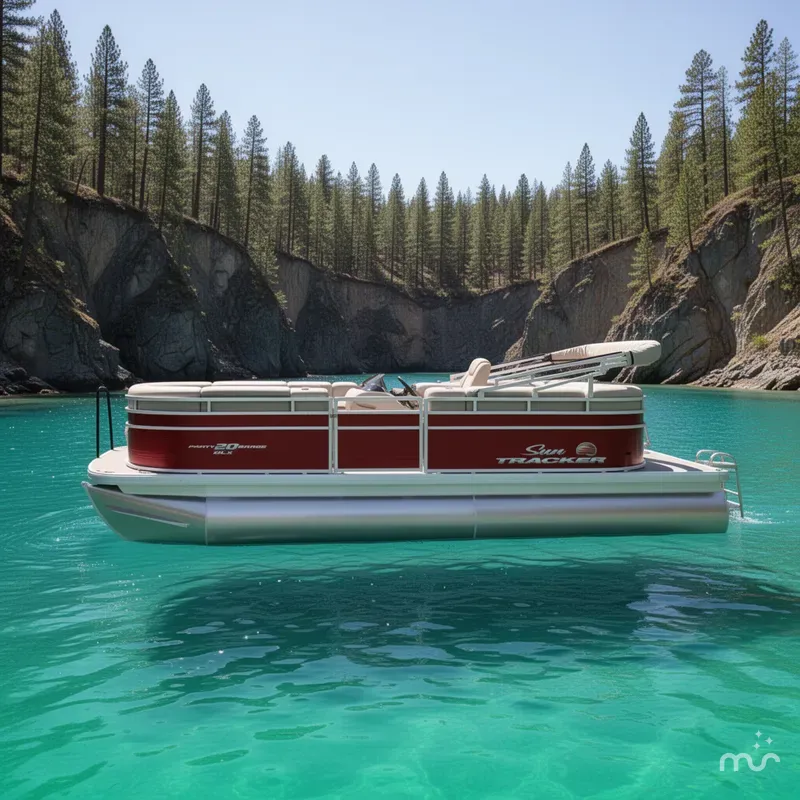 Slide: The Image of Sun Tracker Party Barge 20 DLX 2025 - 2