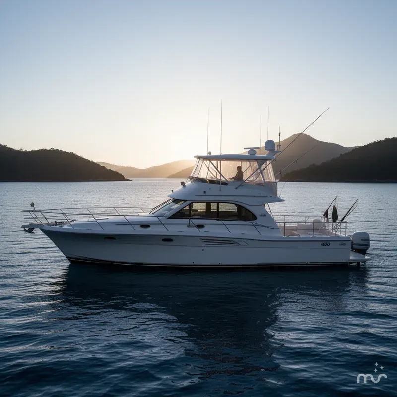 Slide: The Image of Meridian 490 Pilothouse 2005 - 1
