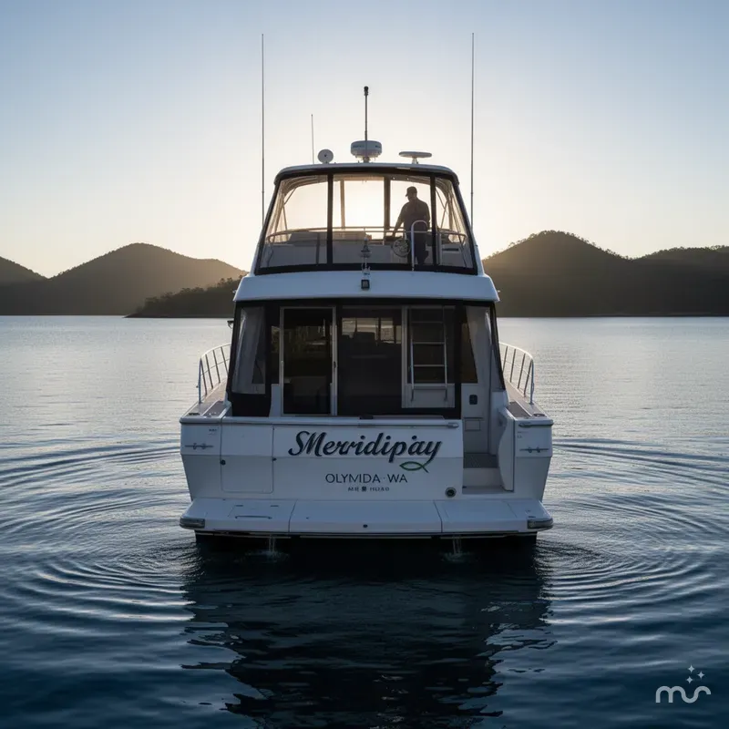 Slide: The Image of Meridian 490 Pilothouse 2005 - 2