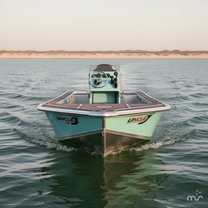 Slide: The Image of Custom Uncle J 19 Bay Center Console Aluminum 2022 - 2