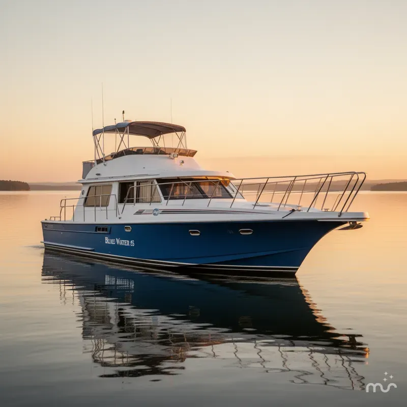 Slide: The Image of Blue Water 55 Yacht 1990 - 0
