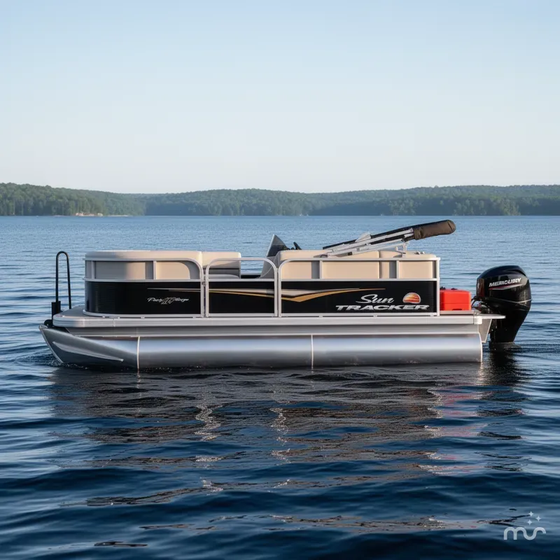 Slide: The Image of Sun Tracker Party Barge 16 DLX 2025 - 0