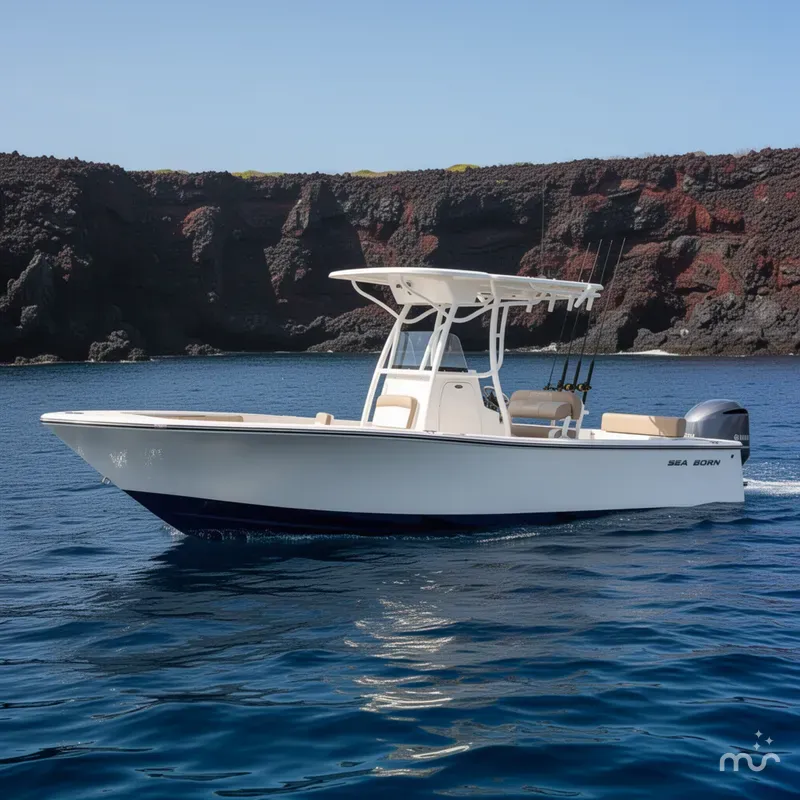 Slide: The Image of Sea Born LX24 Center Console 2025 - 2