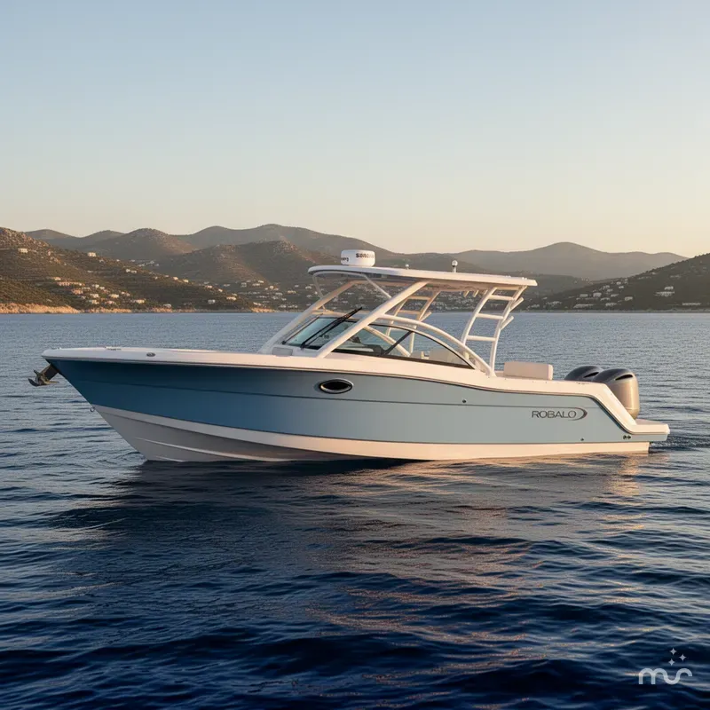 Slide: The Image of Robalo R317 Dual Console 2023 - 2